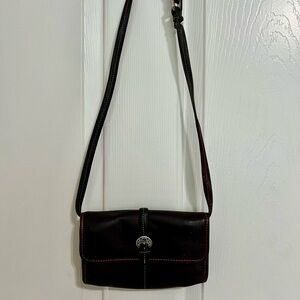 BRIGHTON Vintage Brown Leather Crossbody Bag EUC JUST REDUCED!!!